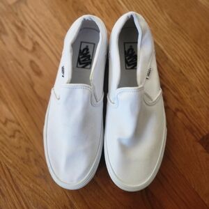 Vans Classic White Slip-On Sneakers